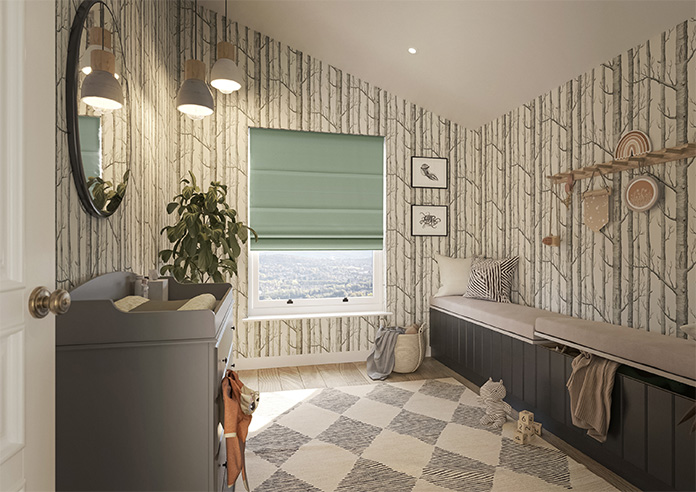 Stamford, Celedon - Roman Blind - Image 6